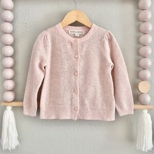 Hope & Henry Pink Sparkly Cardigan